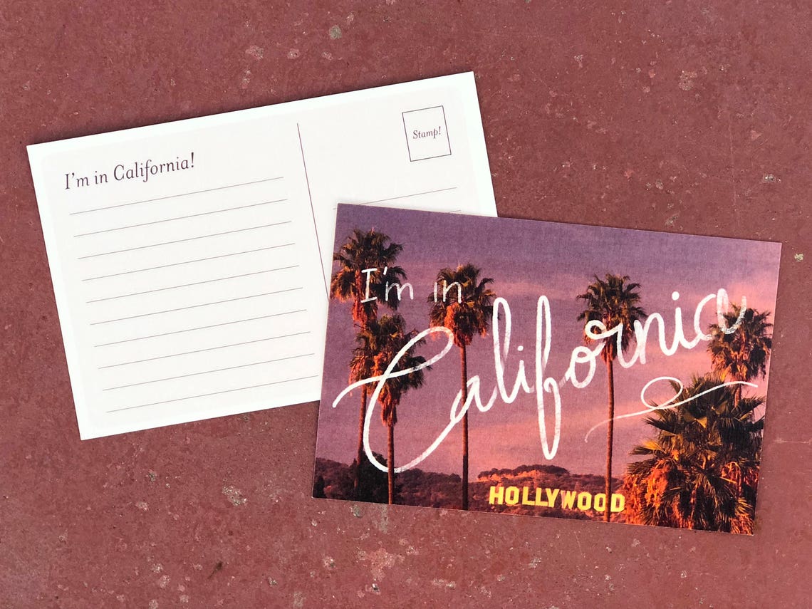 Im in California Postcards Etsy
