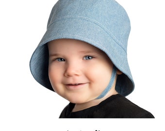 SUN HAT WIDE BRIM GIRLS NEWBORN 6M 