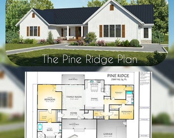Pine Ridge House Plan, 2568 Square Feet