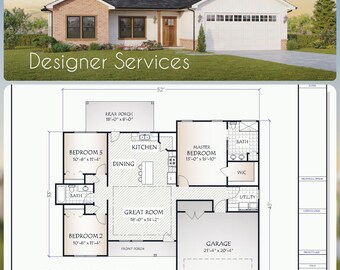 Redmond House Plan, 1467 Heated Square Feet