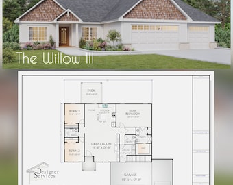 Willow Lane III House Plan, 1654 Square Feet