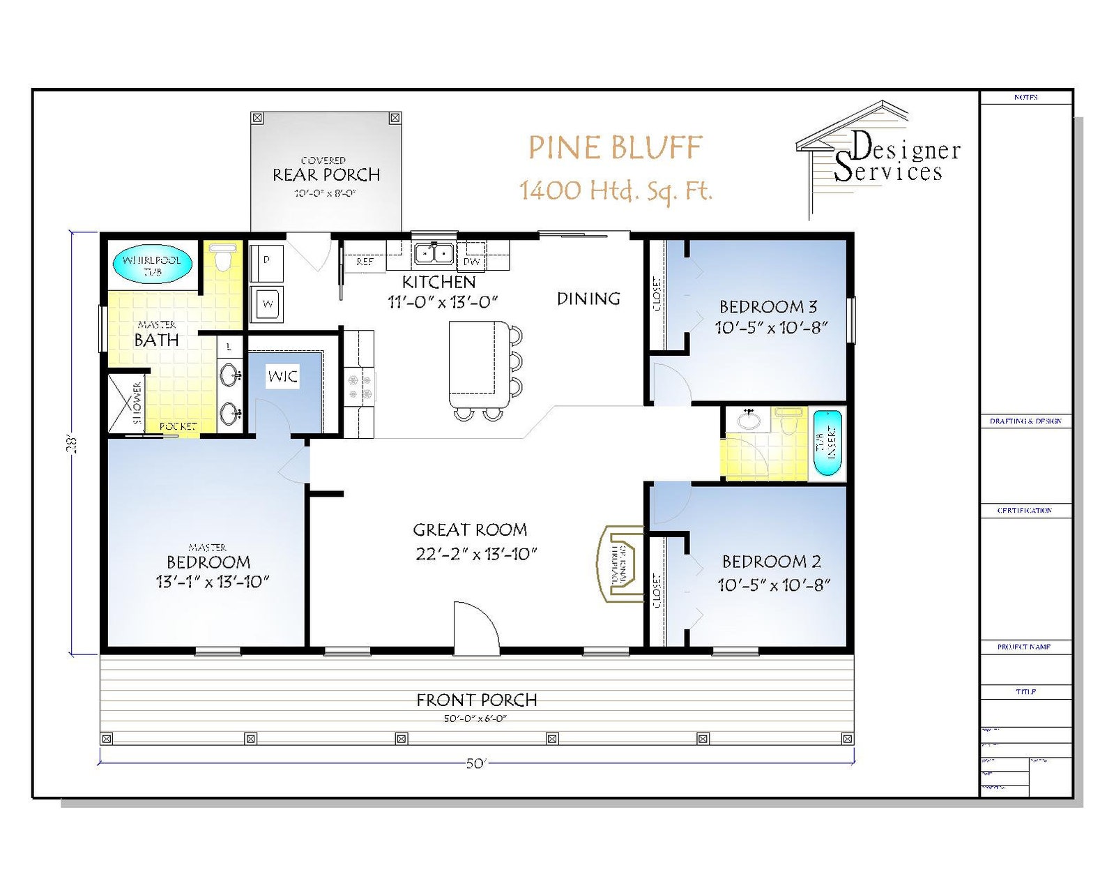 Pine Bluff House Plan 1400 Square Feet Etsy Pine Bluff House Plan 1400 Square Feet Etsy