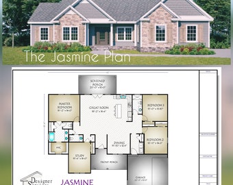 Jasmine House Plan, 2097 Square Feet