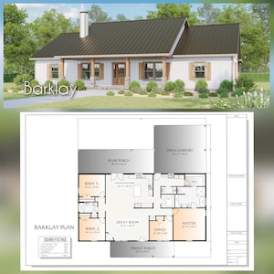 Barklay Plan, 2176 Heated Square Feet