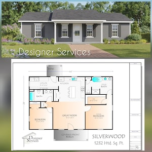 Plano de Silverwood Way, 1232 pies cuadrados