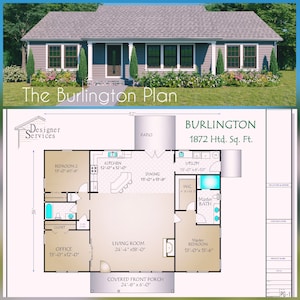 Burlington House Plan, 1872 Square Feet