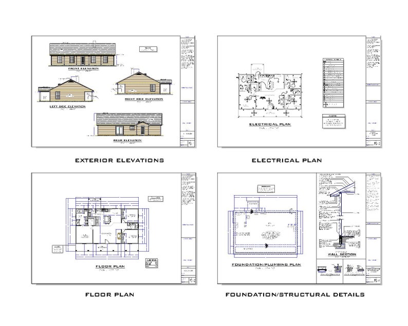 Pine Bluff House Plan, 1400 Square Feet Etsy