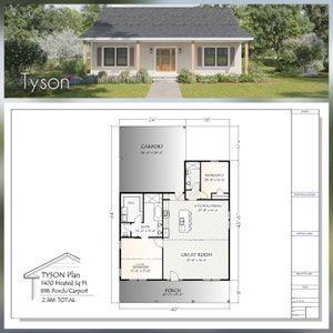 Tyson Plan, 1470 Heated Square Feet