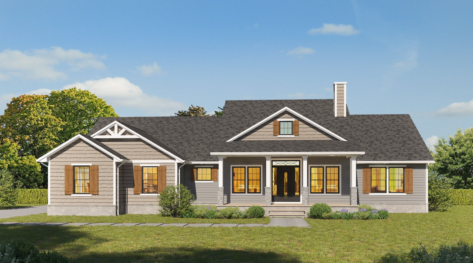 Burton Home Plan 2038 Square Feet Etsy