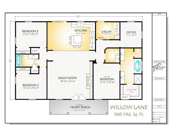 4 Bedroom House Plans Under 1600 Sq Ft - House Design Ideas