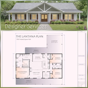 Lantana House Plan,  1920 Square Feet