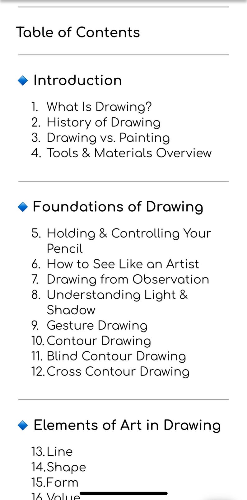 Drawing Textbook (292 Pages) - Etsy