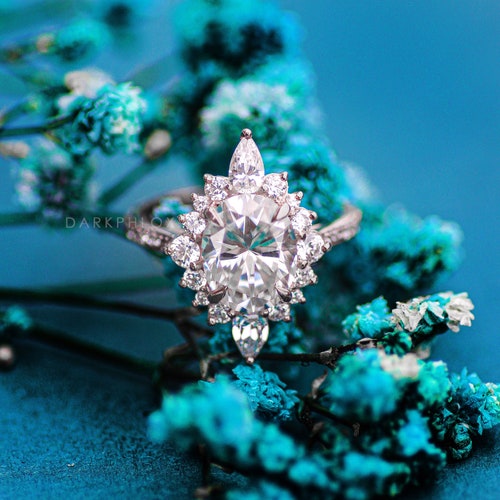 2.64Ct Moissanite | Wedding Ring | Oval Cut | Engagement Ring shops | Anniversary Gift Ring | Silver Ring | Gold Ring | Darkphlox