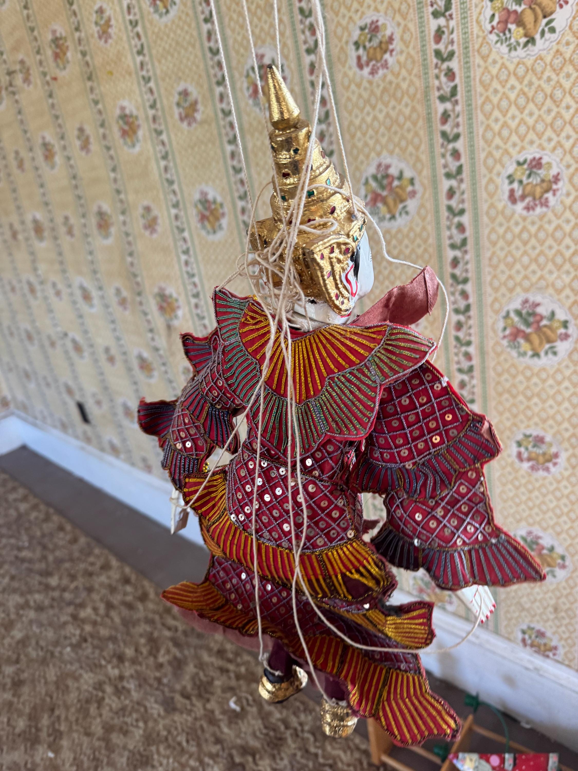 ヴィンテージのビルマの糸マリオネット人形 - Etsy 日本