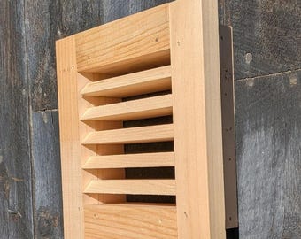 Handcrafted  Pine Vent - 8.5"x8.5" Gable Vent for Barns, Sheds, and Garages