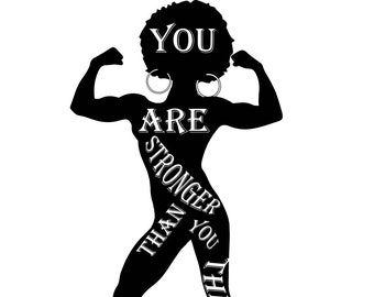 Download Strong black woman | Etsy