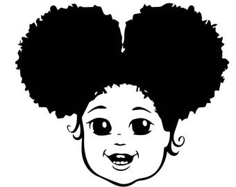 Afro puff svg  Etsy