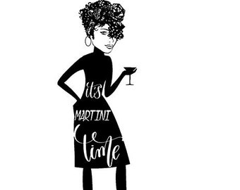 Download Afro drinking svg | Etsy