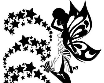 Download Black Fairy Woman Silhouette Beautiful Glamour Classy Lady ...