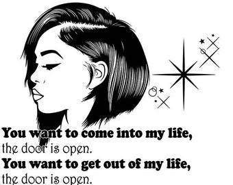 Black Woman Diva Quotes African American Pretty Hairstyle Etsy