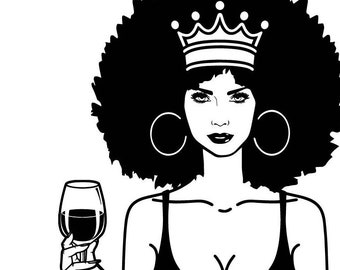 Download Afro drinking svg | Etsy