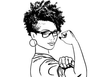 Download Strong woman svg | Etsy