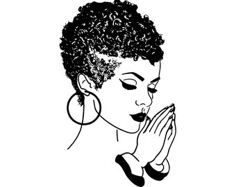 Free Free 290 Svg Black Woman Praying Images Free SVG PNG EPS DXF File