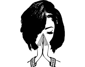 Download Woman praying | Etsy
