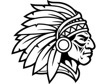 Download Indian headdress svg | Etsy