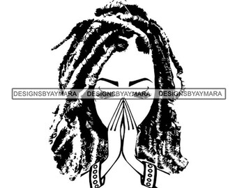 Download Woman With Locs Svg Etsy