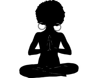 Image result for Afro painting meditating