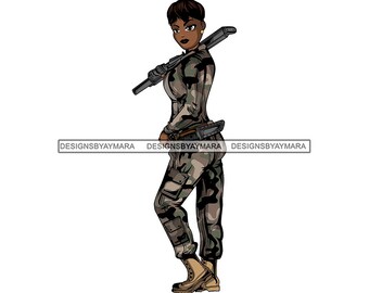 Download Woman Soldier Svg Etsy