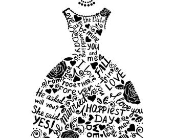 Free Free Wedding Gown Svg 802 SVG PNG EPS DXF File