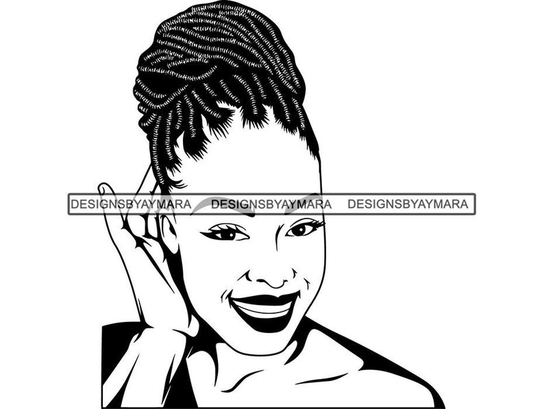 Download Black Woman SVG Braids Locs Dreads Hairstyle Beauty Salon ...