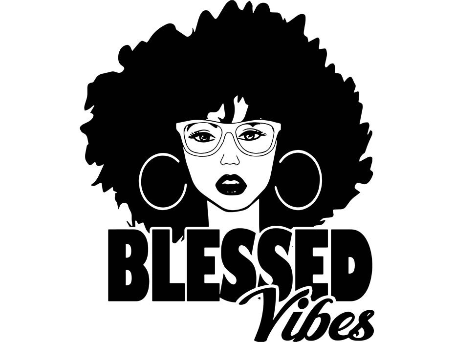 Download Afro Woman svg Queen Blessed Vibes Afro Hair Beautiful ...