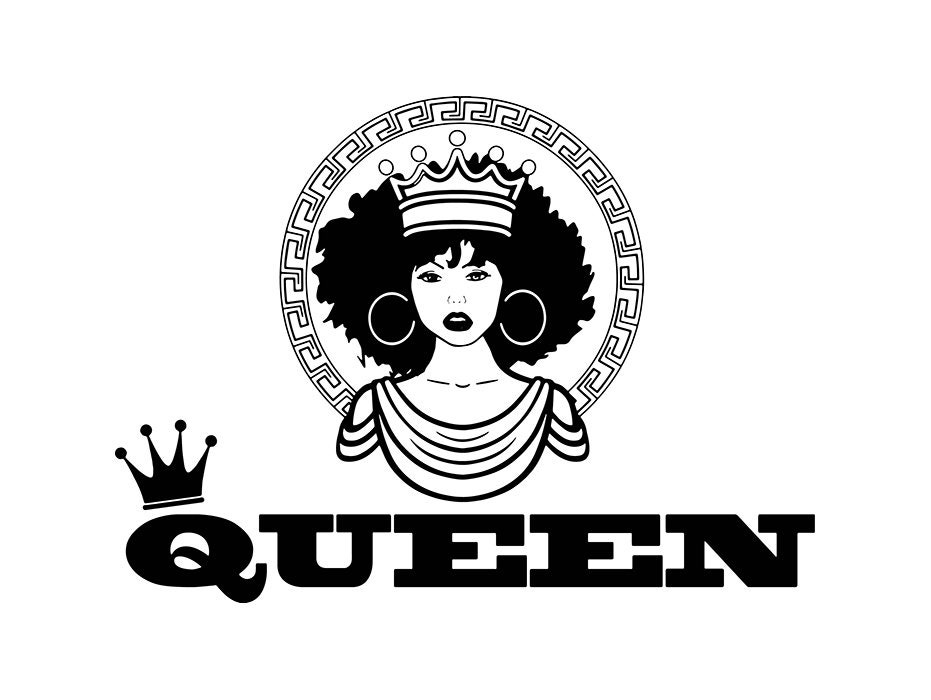 Black Queen Woman Nubian Princess Afro Hair Beautiful