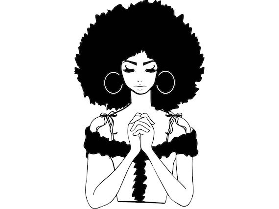 Download Black Women Praying Nubian Princess Queen Afro Hair ...