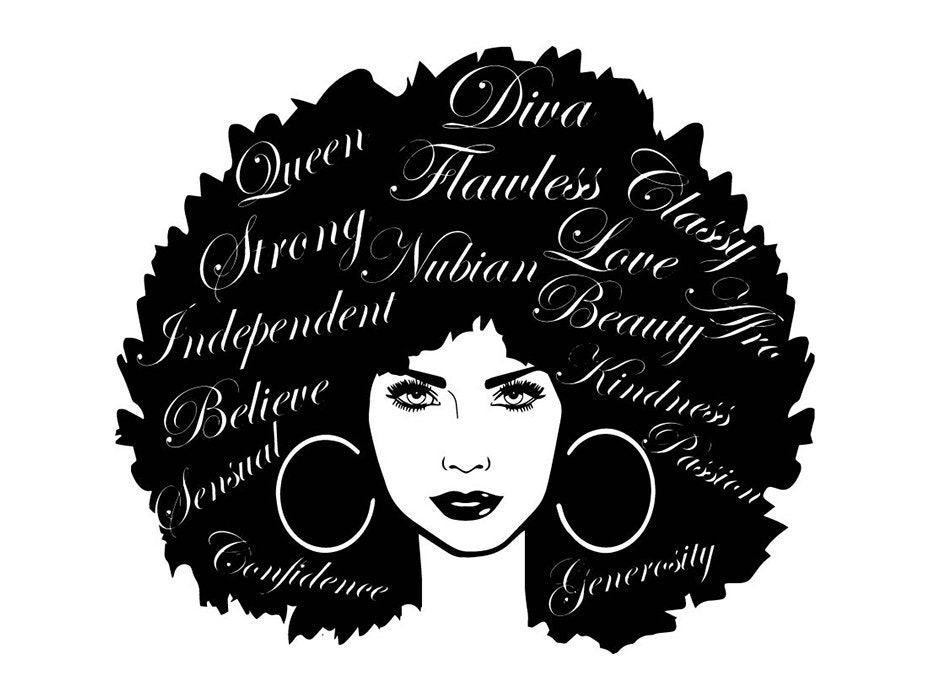 Download Black Women Nubian Princess Queen Afro Hair Beautiful ...