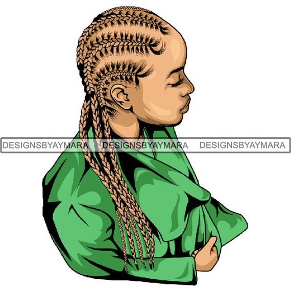 Black Woman Png Braids Locs Dreads Hairstyle Beauty Salon Nubian Melanin Queen Diva Female Jpg Png Vector Clipart Not For Cutting