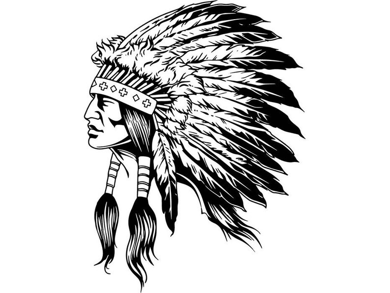 Download Cherokee Indian Native Traditional Mascot Feather Warrior ...