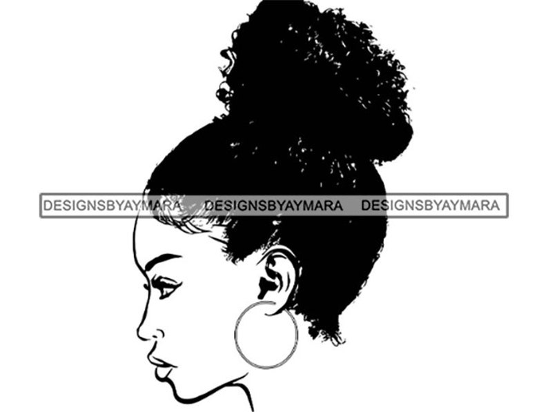 Free Free 275 Messy Bun Svg Black Woman With Glasses Svg Free SVG PNG EPS DXF File
