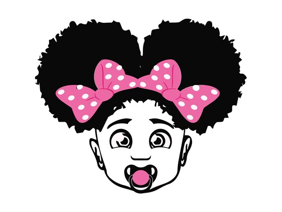 Afro Baby Girl Afro Hair Style Afro Puff Cute Girl Natural Etsy