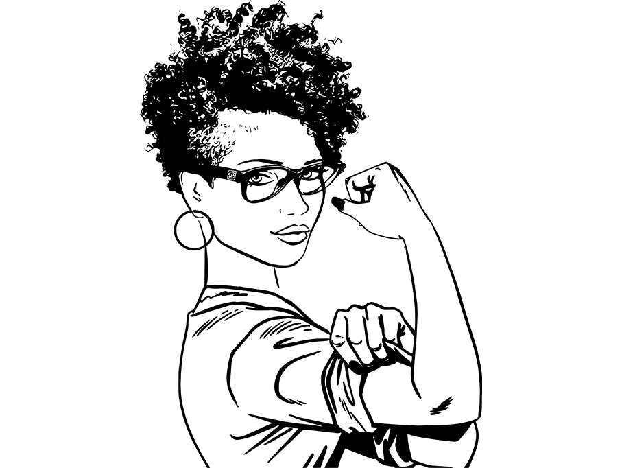 Download Black Strong Woman Power Nubian Princess Queen Afro Hair ...