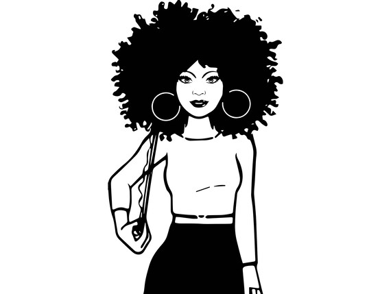 Download Afro Woman svg Princess Queen Afro Hair Beautiful African ...