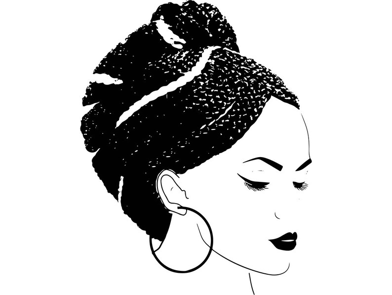 Download Afro Woman SVG Dreads Nubian Princess Queen Hair Beautiful ...