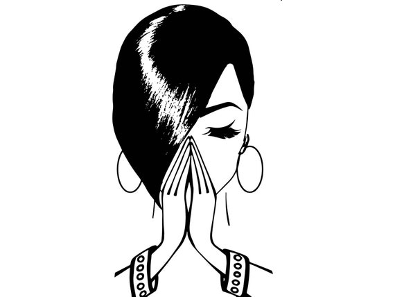 Free Free 147 Black Woman Praying Svg Free SVG PNG EPS DXF File