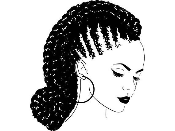 Download Afro Woman SVG Dreads Nubian Princess Queen Hair Beautiful ...