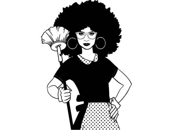 Download Black Women Cleaning Service Nubian Princess Queen Afro ...
