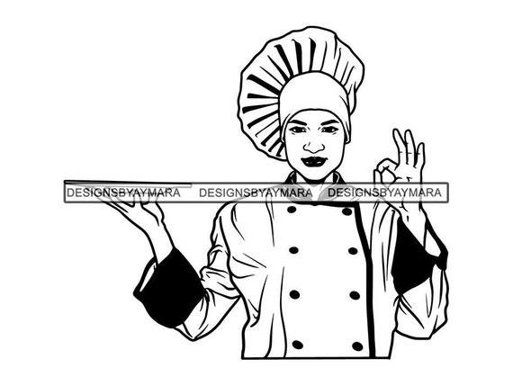 Afro Woman Chef Svg Nubian Princess Black Queen Beautiful Etsy
