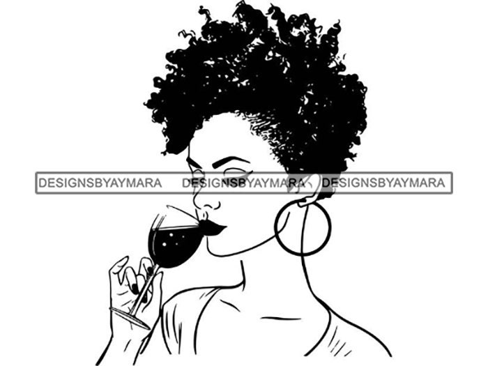 Afro Woman Drinking Wine Nubian Princess Queen Afro Hair - Etsy Afro Woman Drinking Wine Nubian Princess Queen Afro Hair - Etsy